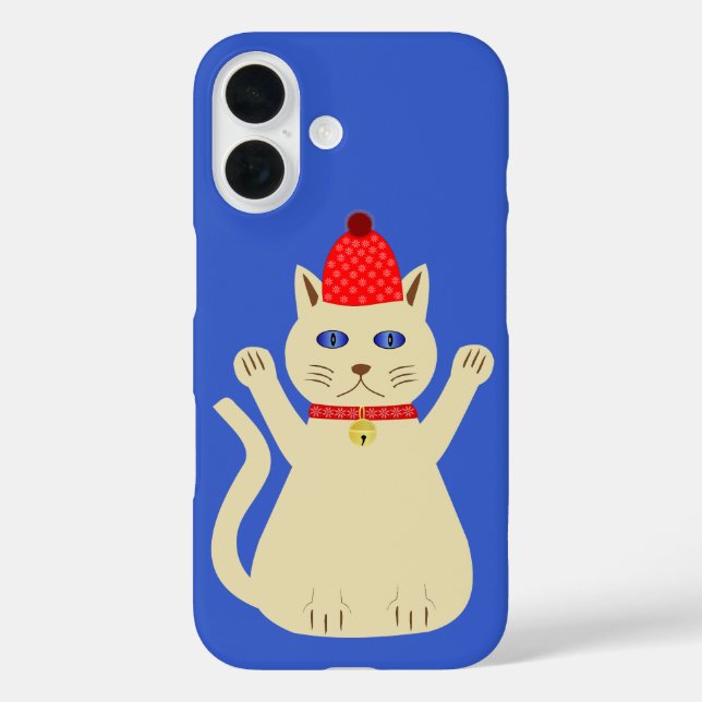 Niedliche Weihnachtskatze Case-Mate iPhone Hülle (Rückseite)