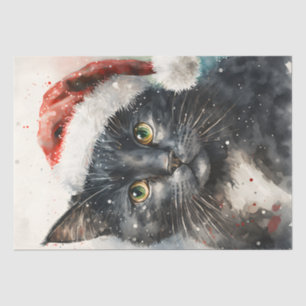 Niedliche Weihnachtskatze Seidenpapier