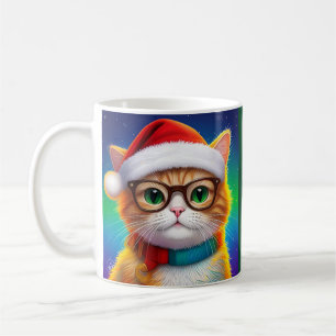 Niedliche Weihnachtskatze Weihnachtsmann-68265 Kaffeetasse