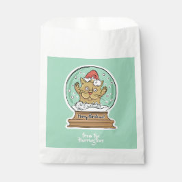 Niedliche Weihnachtskatzentasche Geschenktütchen