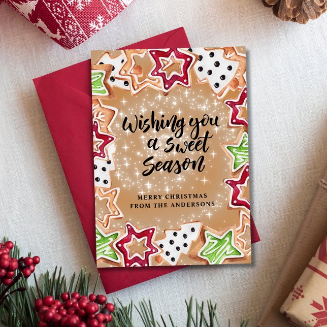 Niedliche Weihnachtskekse Feiertagskarte (Von Creator hochgeladen)