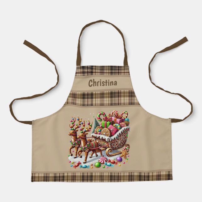 Niedliche Weihnachtskekse Schürze (Vorderseite)