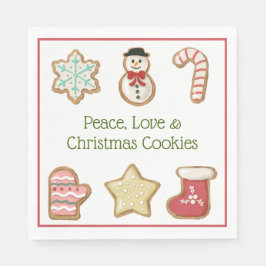 Niedliche Weihnachtskekse Serviette