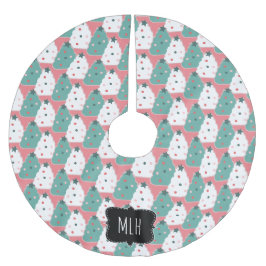 Niedliche Weihnachtskekse Sprinkle Dot Family Ursp Polyester Weihnachtsbaumdecke