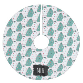 Niedliche Weihnachtskekse Sprinkle Dot Family Ursp Polyester Weihnachtsbaumdecke