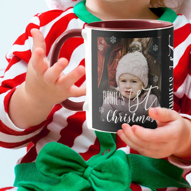 Niedliche Weihnachtskids Schneeflocken Weihnachten Tasse (Von Creator hochgeladen)