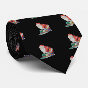 Niedliche Weihnachtsklausel mit Weihnachtsauflagen Krawatte