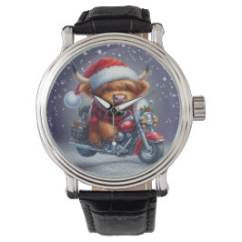 Niedliche Weihnachtskuh Armbanduhr