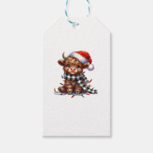 Niedliche Weihnachtslichter Höllenkuh Weihnachten Geschenkanhänger