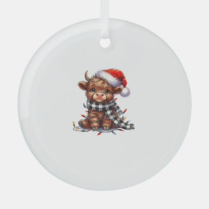 Niedliche Weihnachtslichter Höllenkuh Weihnachten Ornament Aus Glas