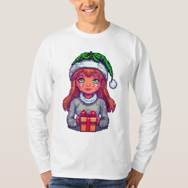 Niedliche Weihnachtsmädagogik T-Shirt (Vorderseite)