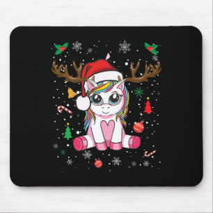 Niedliche Weihnachtsmädchen Frauen Weihnachten Geb Mousepad