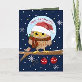 Niedliche Weihnachtsmannmütze Aussehen und benutze Feiertagskarte