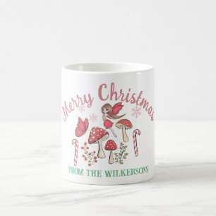 Niedliche Weihnachtsmärsche und Pilze Kaffeetasse