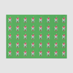 Niedliche Weihnachtsmaus Seidenpapier