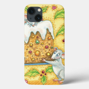 Niedliche Weihnachtsmäuse mit einem Kuchen-Nachtis Case-Mate iPhone Hülle