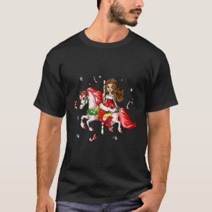 Niedliche Weihnachtsmesse Unicorn T-Shirt