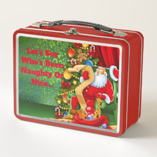 Niedliche Weihnachtsmetall-Lunch Box Metall Lunch Box