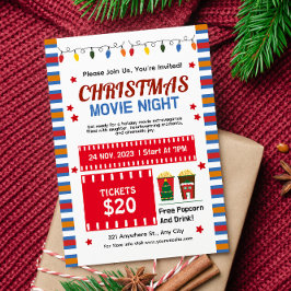 Niedliche Weihnachtsnachtsnacht Einladung