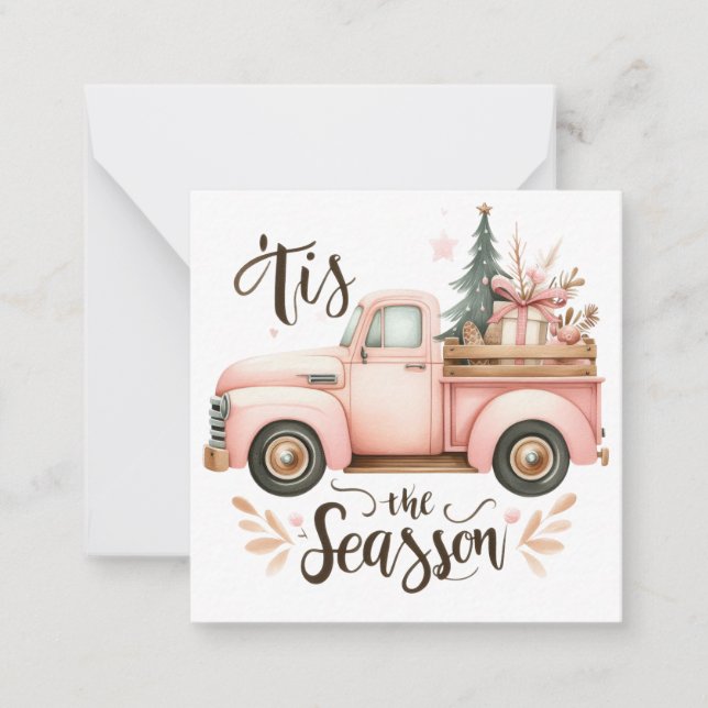 Niedliche Weihnachtsnotelets Mitteilungskarte (Vorderseite)