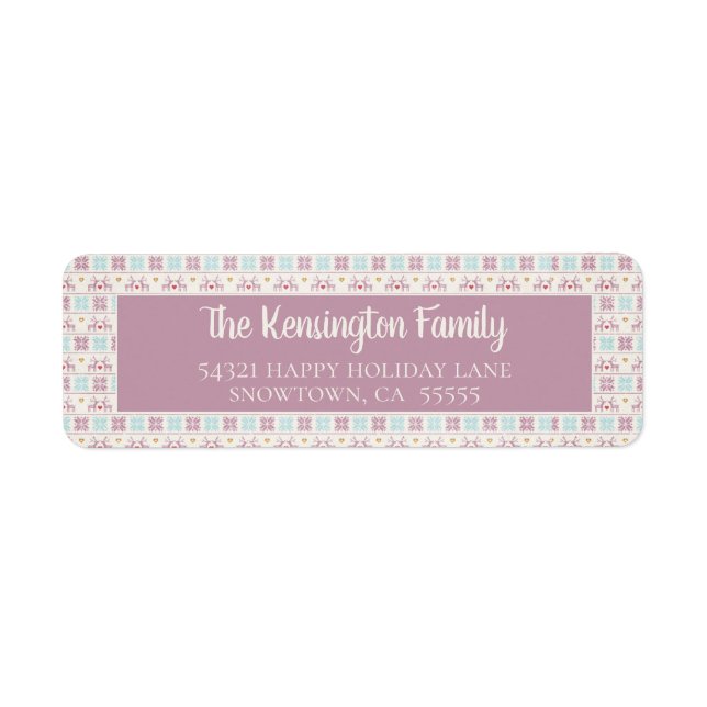 Niedliche Weihnachtspastel Sweater Pattern (Vorne)