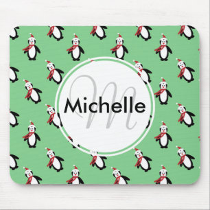 Niedliche Weihnachtspinguine Mousepad