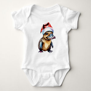 Niedliche Weihnachtsplatypus Baby Strampler