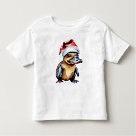 Niedliche Weihnachtsplatypus Kleinkind T-shirt