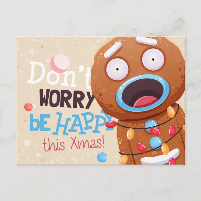 Niedliche Weihnachtspostkarte Postkarte (Vorderseite)