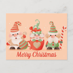 Niedliche Weihnachtspostkarte Postkarte