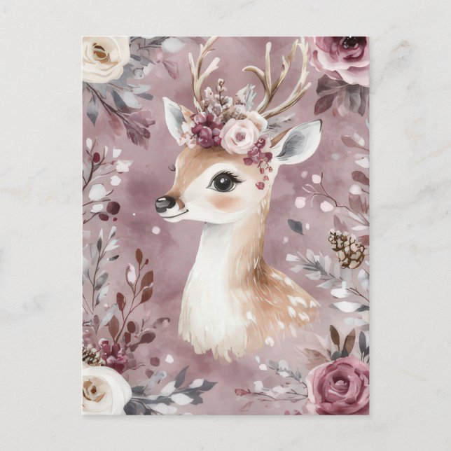 Niedliche Weihnachtspostkarte Postkarte (Vorderseite)