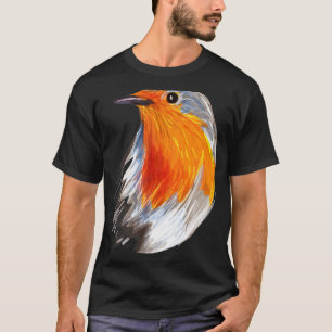 Niedliche WeihnachtsRobin Costume Bird Watcher Vog T-Shirt
