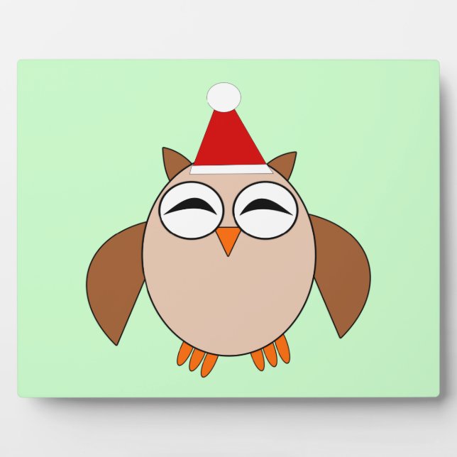 Niedliche Weihnachtsschale Fotoplatte (Vorderseite)