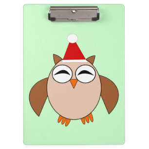 Niedliche Weihnachtsschale Klemmbrett