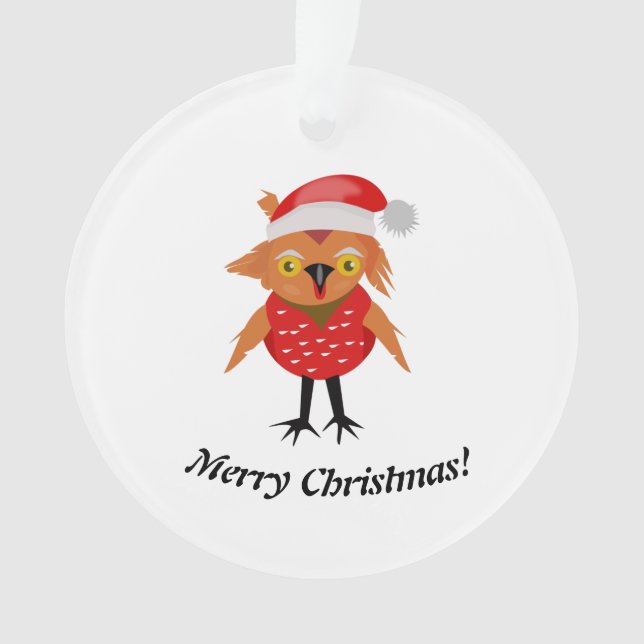 Niedliche Weihnachtsschale Ornament (Vorderseite)