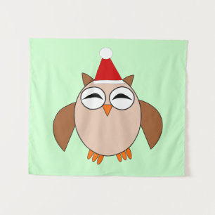 Niedliche Weihnachtsschale Wandteppich