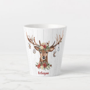 Niedliche Weihnachtsschmuck   Rustikales Holz Milchtasse