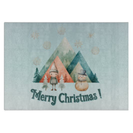 Niedliche Weihnachtsschmuck Schneidebrett