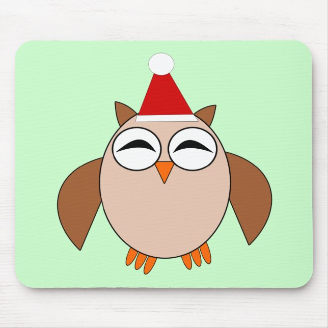 Niedliche Weihnachtsschüssel Mousepad (Vorne)