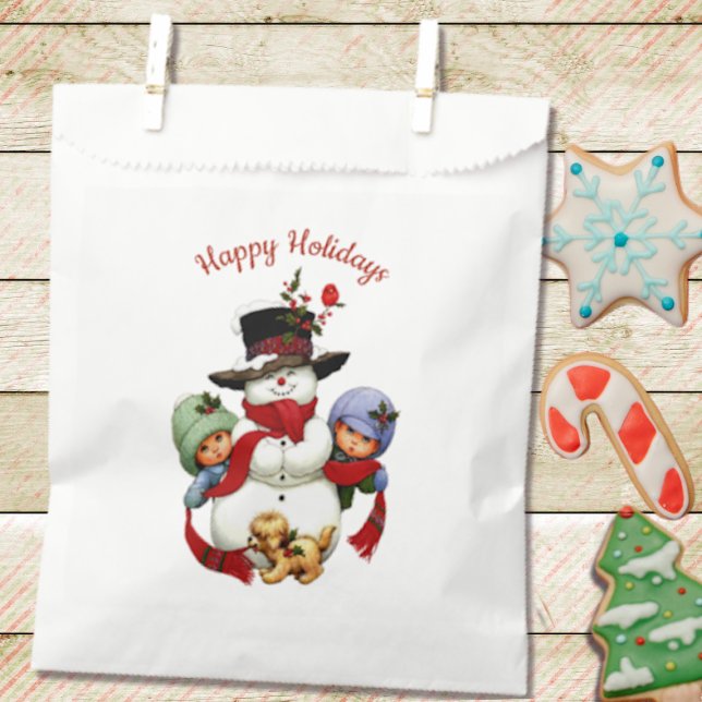 Niedliche Weihnachtsspielzeuge mit Snowman-Tasche Geschenktütchen (Von Creator hochgeladen)