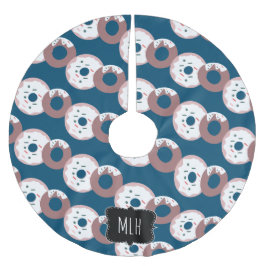 Niedliche Weihnachtssprinkles Polyester Weihnachtsbaumdecke