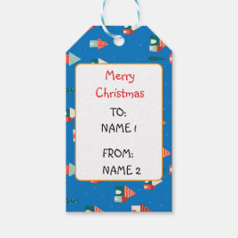 Niedliche Weihnachtsstadt Geschenkanhänger