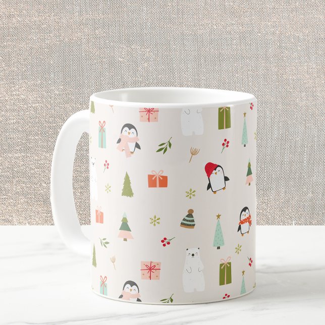Niedliche Weihnachtssymbole Kaffeetasse (Von Creator hochgeladen)