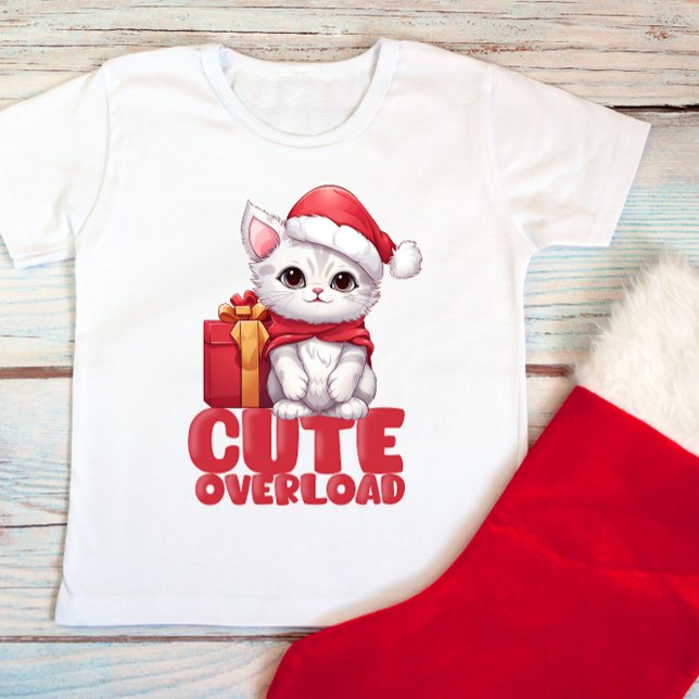 Niedliche Weihnachtsüberlastung Baby T-shirt (Von Creator hochgeladen)