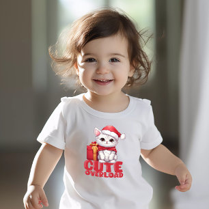 Niedliche Weihnachtsüberlastung Baby T-shirt
