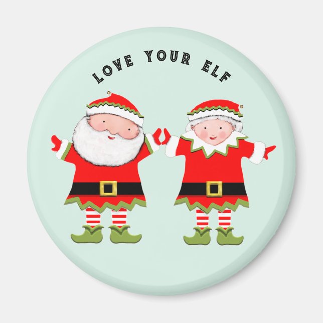 Niedliche Weihnachtszeit Magnet (Vorne)