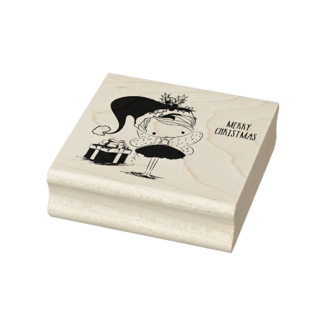 Niedliche Weihnachtszucht Gummistempel (Stempel)