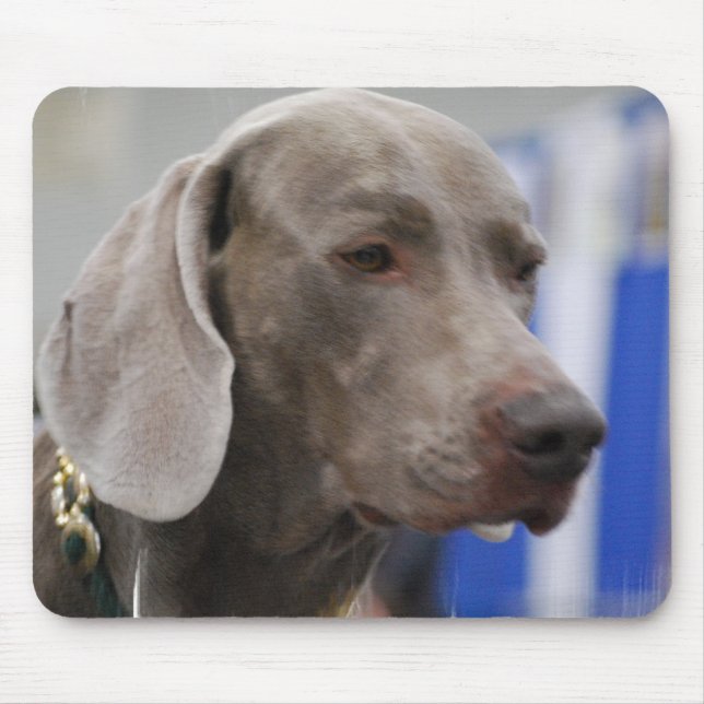 Niedliche Weimaraner Mausunterlage Mousepad (Vorne)