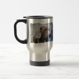 Niedliche Weimaraner Reise-Tasse Reisebecher