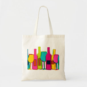 Niedliche Weinflaschen Muster Weinbeutel Tragetasche